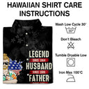 Stars And Stripes, Legend Husband Father Grandpa - Gift For Dad, Daddy, Grandfather - Personalized Hawaiian Shirt