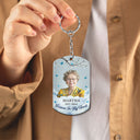 Custom Photo Having You As Guardian Angel - Personalized Aluminum Keychain