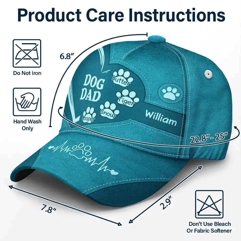 Dog Cat Dad Mom - Personalized Classic Cap