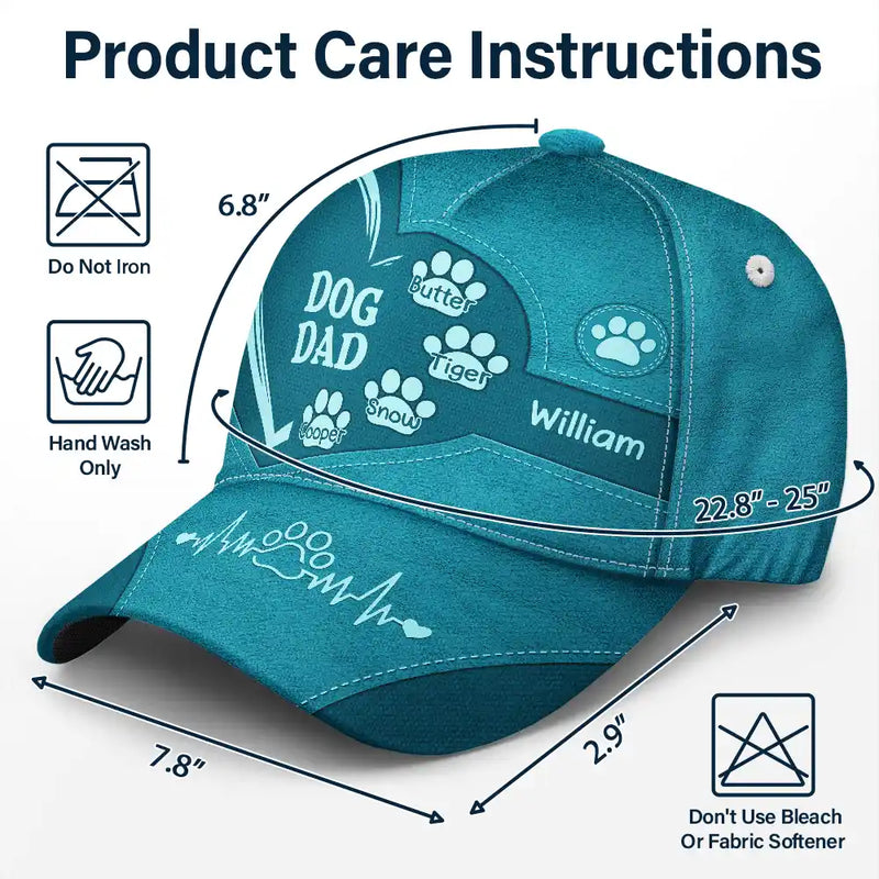 Dog Cat Dad Mom - Personalized Classic Cap