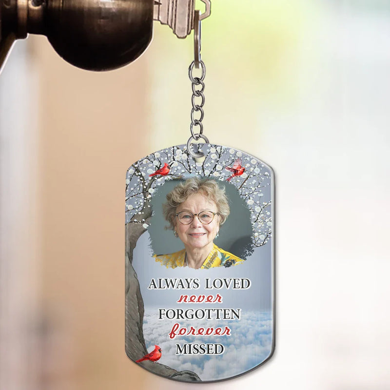Custom Photo God Has You in His Arms I Have You in My Heart Sympathy - Personalized Aluminum Keychain