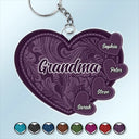 Grandma's Little Sweethearts - Personalized Cutout Acrylic Keychain