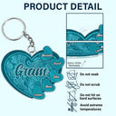 Grandma's Little Sweethearts - Personalized Cutout Acrylic Keychain