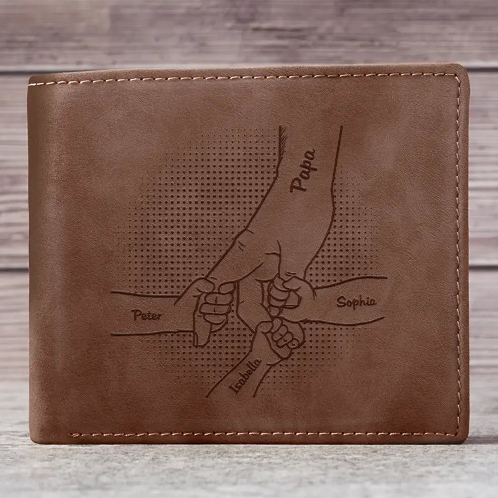 I Will Protect You - Personalized Leather Wallet