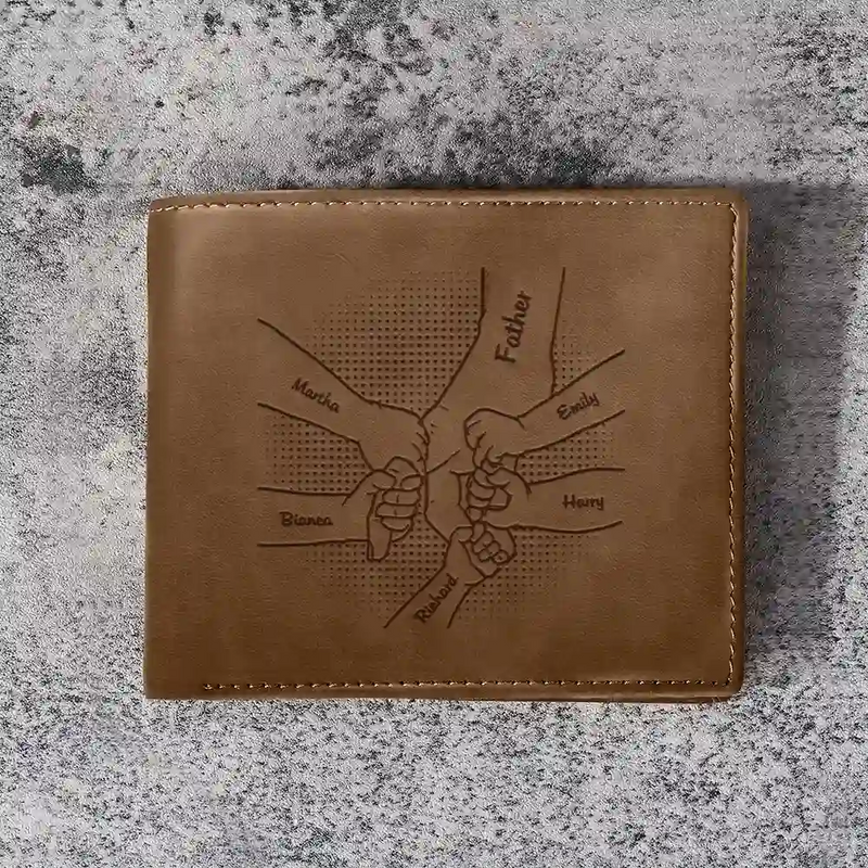 I Will Protect You - Personalized Leather Wallet