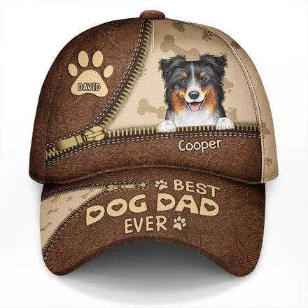 Meilleur papa chien et meilleure maman chien de tous les temps - Casquette classique personnalisée 