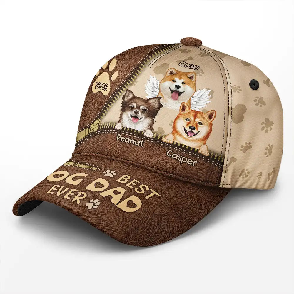 Meilleur papa chien et meilleure maman chien de tous les temps - Casquette classique personnalisée 