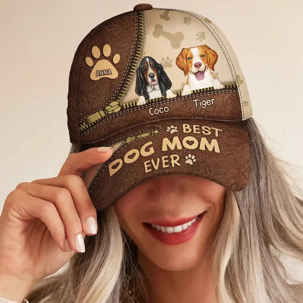 Meilleur papa chien et meilleure maman chien de tous les temps - Casquette classique personnalisée 