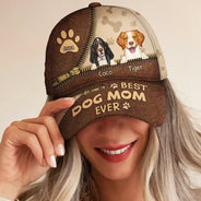 Meilleur papa chien et meilleure maman chien de tous les temps - Casquette classique personnalisée 