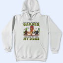 I Want To Work In My Garden Gardening With Dog - Personalized T Shirt