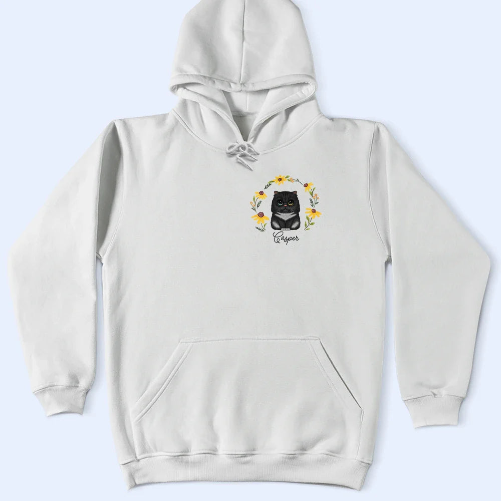 Portrait Pet With Flowers - Personalized T Shirt