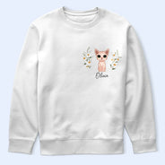 Portrait Pet With Flowers - Personalized T Shirt