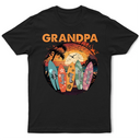 Summer Grandpa With Surfboards - Personalized T Shirt