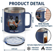 Annoy For The Rest Couples - Gobelet personnalisé en acier inoxydable de 14 oz avec poignée