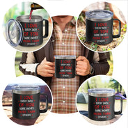 Annoy For The Rest Couples - Gobelet personnalisé en acier inoxydable de 14 oz avec poignée