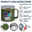 Annoy For The Rest Couples - Gobelet personnalisé en acier inoxydable de 14 oz avec poignée