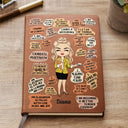 Teacher Daily Affirmations - Personalized Leather Journal