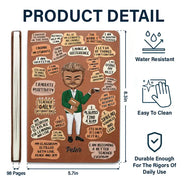 Teacher Daily Affirmations - Personalized Leather Journal
