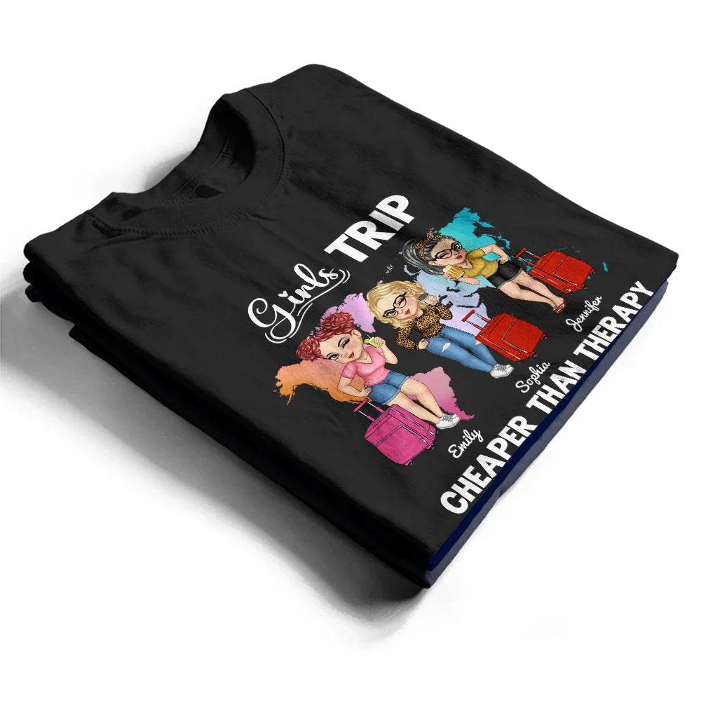 Carte du monde « It's Girls Trip » - T-shirt personnalisé