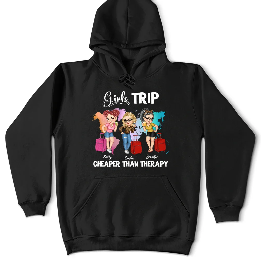 Carte du monde « It's Girls Trip » - T-shirt personnalisé