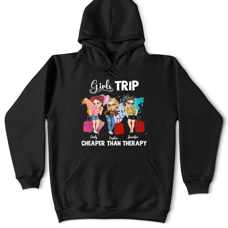 Carte du monde « It's Girls Trip » - T-shirt personnalisé