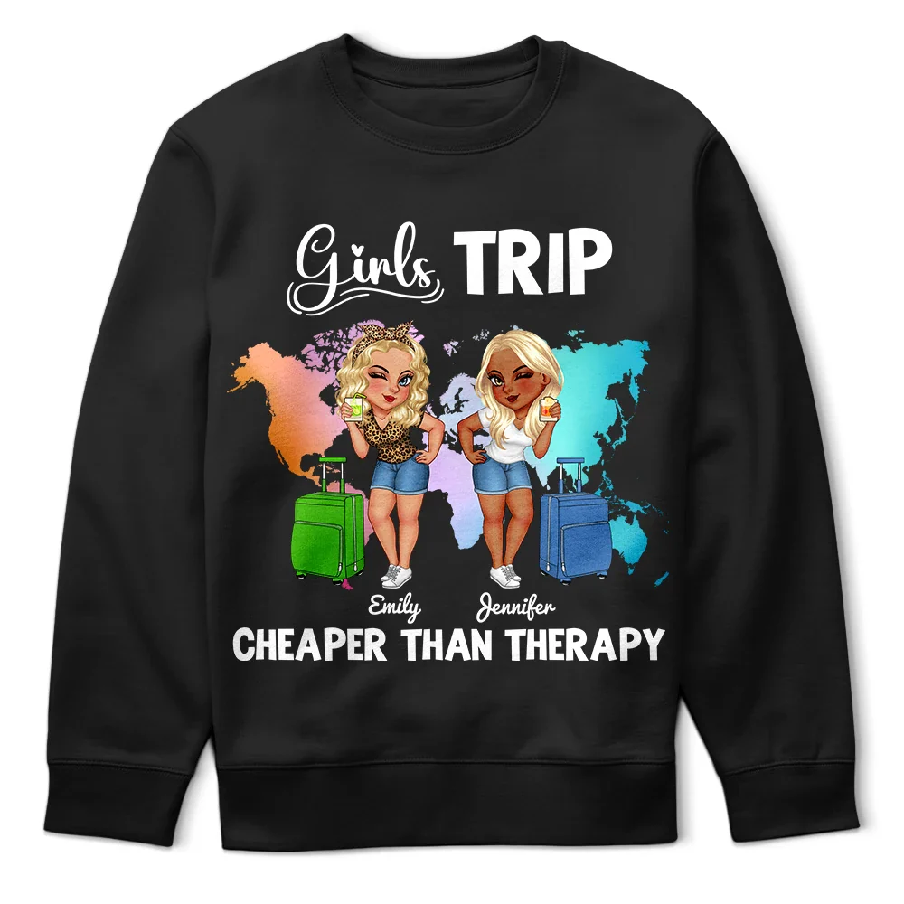 Carte du monde « It's Girls Trip » - T-shirt personnalisé
