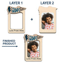 Photo personnalisée « Meilleur papa de tous les temps » - Clip de pare-soleil de voiture personnalisé