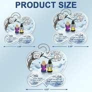 My Mind Still Talks To You Memorial - Personalized Acrylic Car Hanger