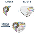 Custom Photo Memorial I Crossed The Rainbow Bridge - Personalized Custom Shaped Car Visor Clip