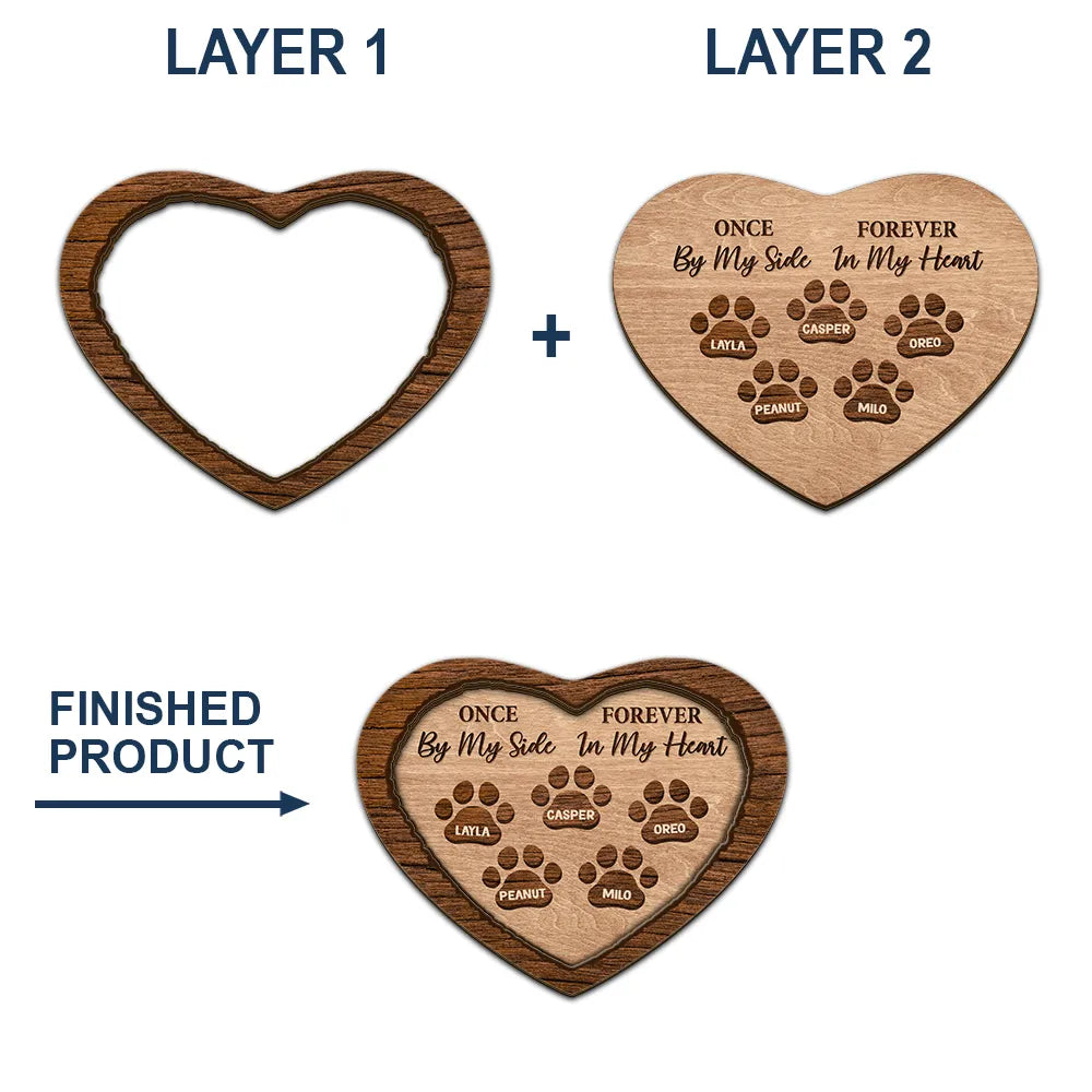 Clip de pare-soleil de voiture personnalisé en forme de cœur, motif patte d'animal commémoratif 