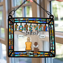Memorial Dog Cat Forever Loved - Personalized Window Hanging Suncatcher Ornament