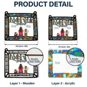 Memorial Dog Cat Forever Loved - Personalized Window Hanging Suncatcher Ornament