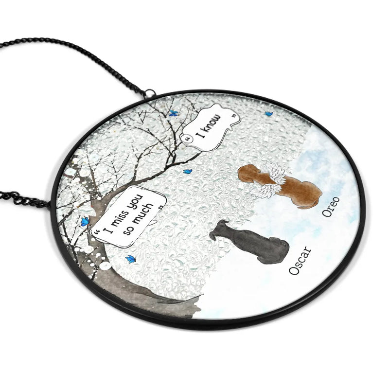 They Still Talk About You Memorial - Personalized Stained Glass Window Hanging Suncatcher