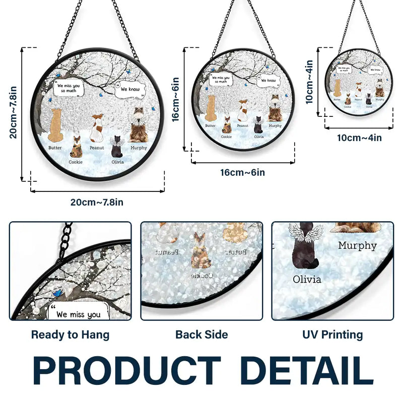 They Still Talk About You Memorial - Personalized Stained Glass Window Hanging Suncatcher