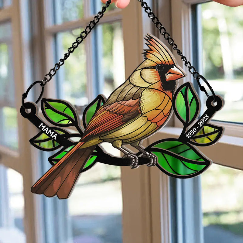 Memorial Mom Dad Grandma Grandpa - Personalized Window Hanging Suncatcher Ornament