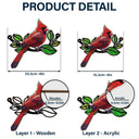 Memorial Mom Dad Grandma Grandpa - Personalized Window Hanging Suncatcher Ornament