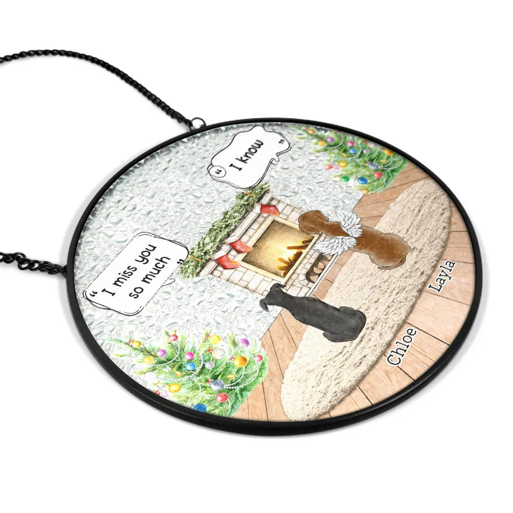 They Still Talk About You Cozy House Memorial - Personalized Stained Glass Window Hanging Suncatcher