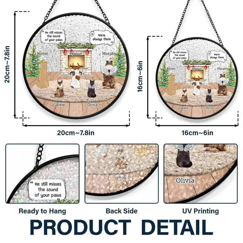 They Still Talk About You Cozy House Memorial - Personalized Stained Glass Window Hanging Suncatcher