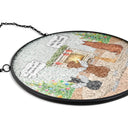 They Still Talk About You Cozy House Memorial - Personalized Stained Glass Window Hanging Suncatcher