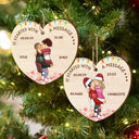 Gift For Couple - Started With A Message Couples Christmas - Personalized Custom Shaped Wooden Ornament