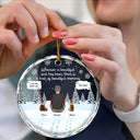 Memorial, Pet Lovers - Memorial Dog Cat Beautiful Soul Beautiful Memories - Personalized Circle Glass Ornament