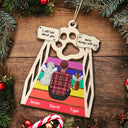 Christmas,Memorial,Pet Lovers,Dog Lovers,Cat Lovers,Sad - Memorial Cat Dog We Will Meet Again At The Rainbow Bridge - Personalized Wooden Cutout Ornament