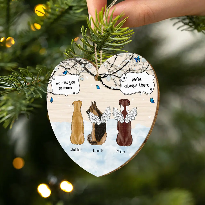 Memorial, Pet Lovers - They Still Talk About You Memorial Pet Lovers Christmas - Personalized Custom Shaped Wooden Ornament