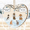 Memorial, Pet Lovers - They Still Talk About You Memorial Pet Lovers Christmas - Personalized Custom Shaped Wooden Ornament
