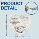 Continue Shopping,Christmas,Memorial,Pet Lovers,Dog Lovers,Sad - Dog Memorial It Broke My Heart To Lose You Calendar - Personalized Heart Shaped Glass Ornament