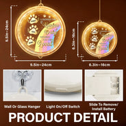 Pet Lovers - I Crossed The Rainbow Bridge Memorial Pet - Personalized LED Pendant Light