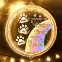 Pet Lovers - I Crossed The Rainbow Bridge Memorial Pet - Personalized LED Pendant Light