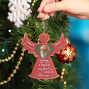 Continue Shopping,Christmas,Memorial,Custom Photo,Sad - Custom Photo I Have An Angel In Heaven Memorial - Personalized Custom Shaped Acrylic Ornament