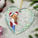 Wedding, Gift For Couples - Kissing Couple Newly Engaged The Best Is Yet To Come - Personalized Glass Ornament