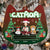 Cat Mom Neon Christmas Light Style - Personalized 2-Layered Wooden Ornament